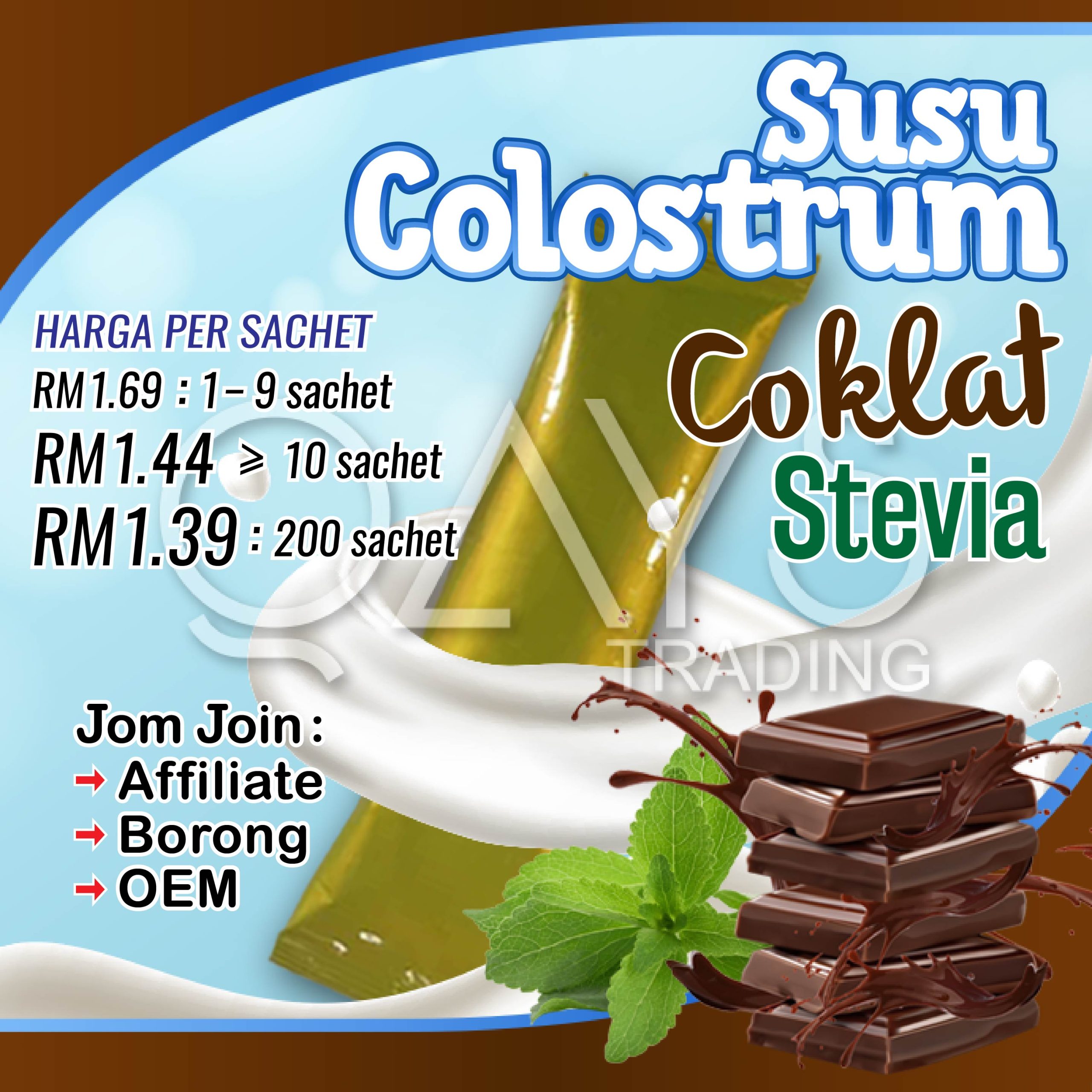 A2 Susu Colostrum Coklat Stevia