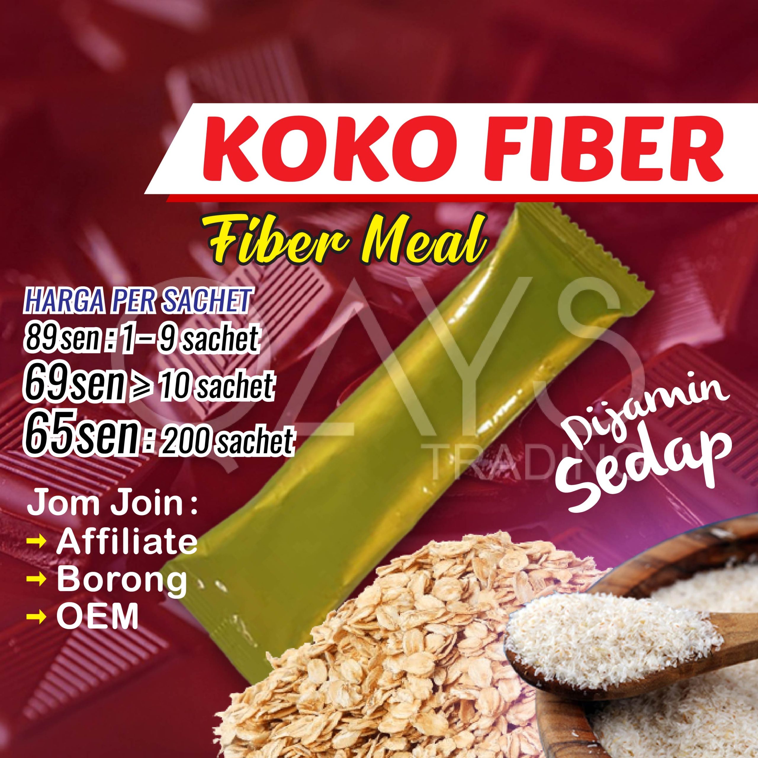F1 Koko Fiber Meal
