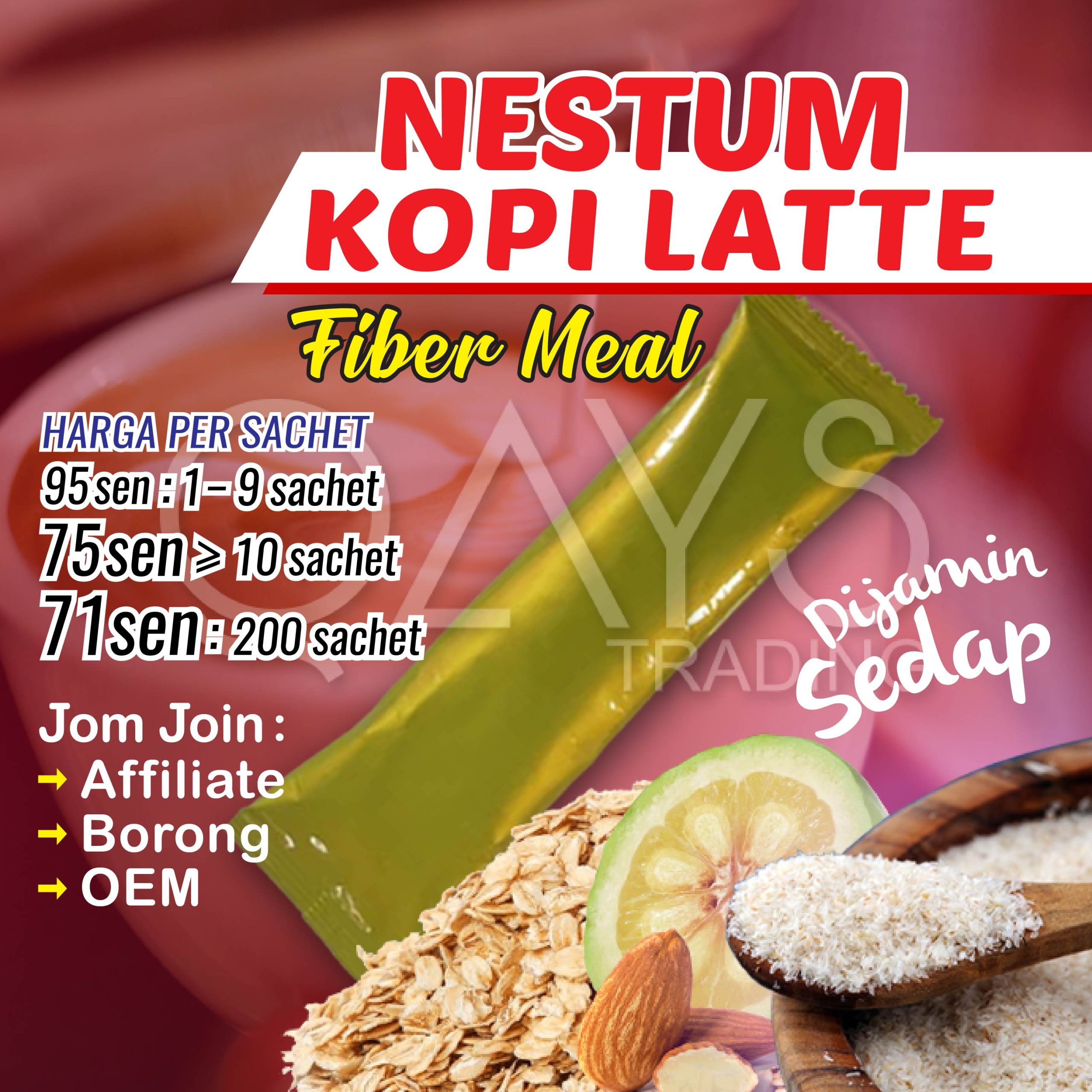 F11 Nestum Kopi Latte Fiber Meal