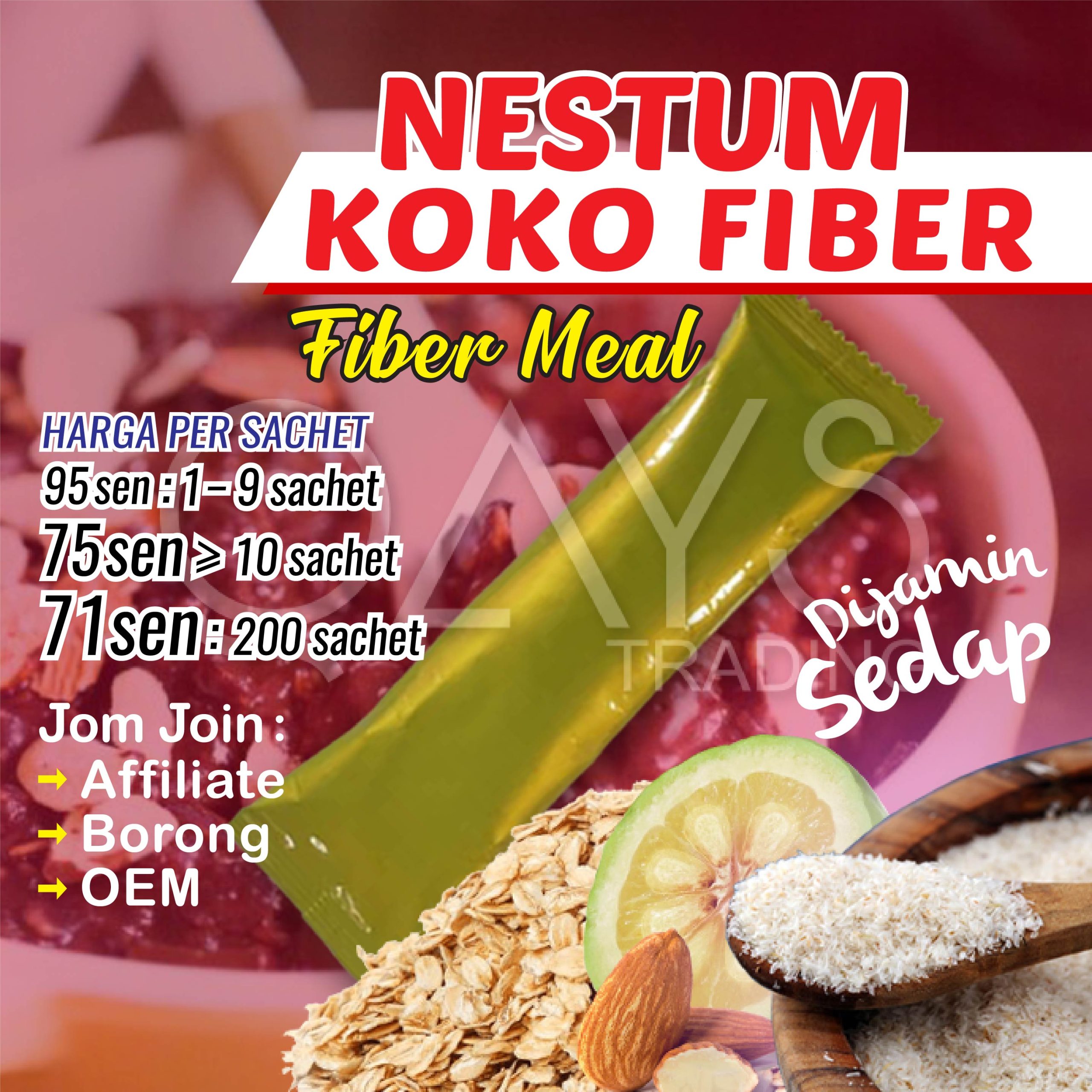 F12 Nestum Koko Fiber Meal