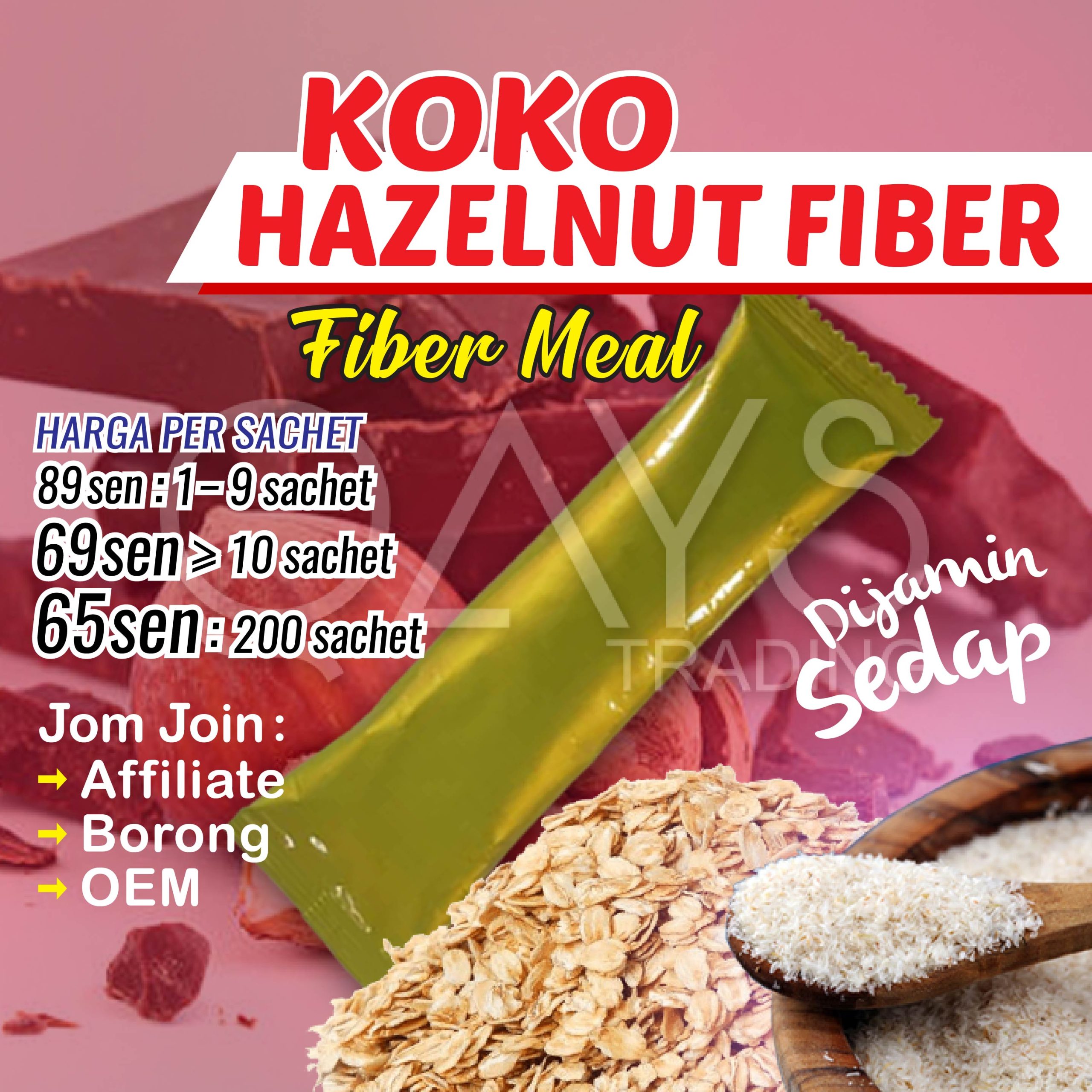 F5 Koko Hazelnut Fiber Meal