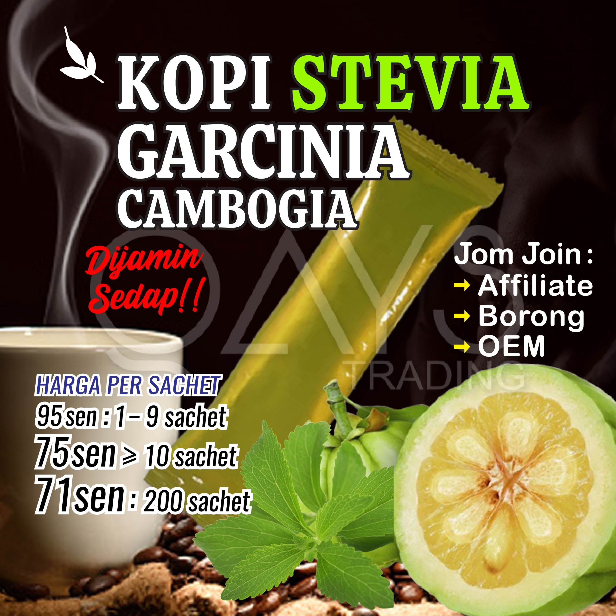 K18 Kopi Stevia Garcinia Cambogia