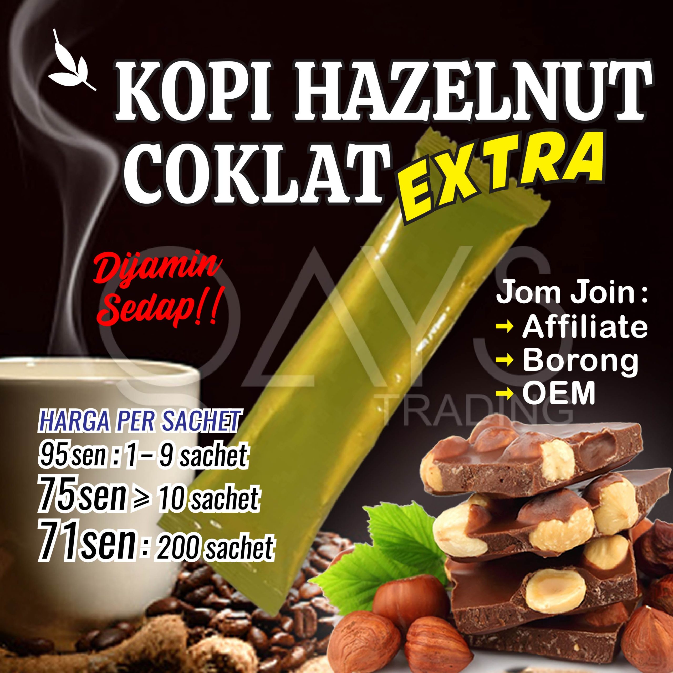 K20 Kopi Hazelnut Coklat Extra