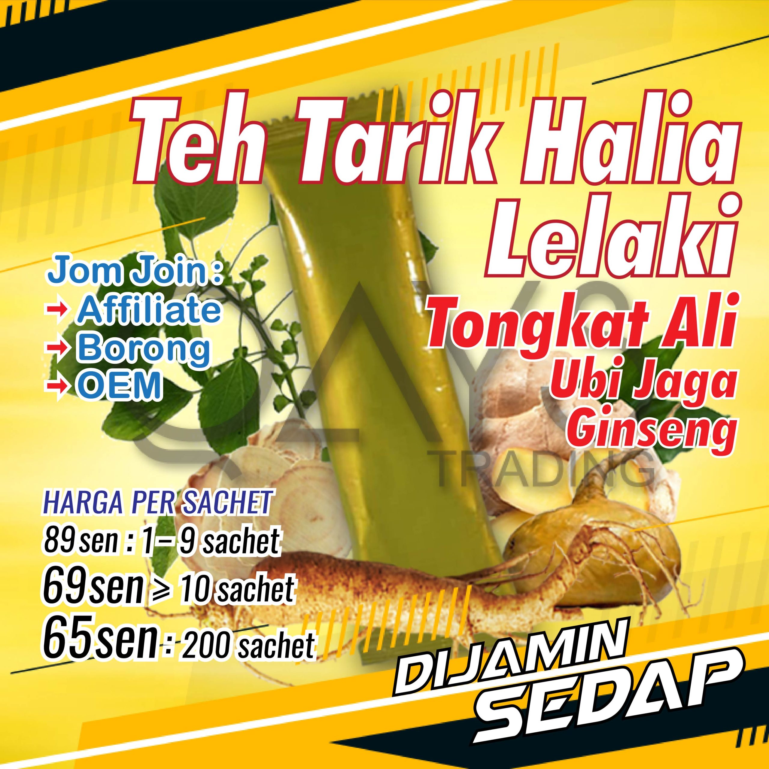 L4 Teh Tarik Halia Herba Lelaki