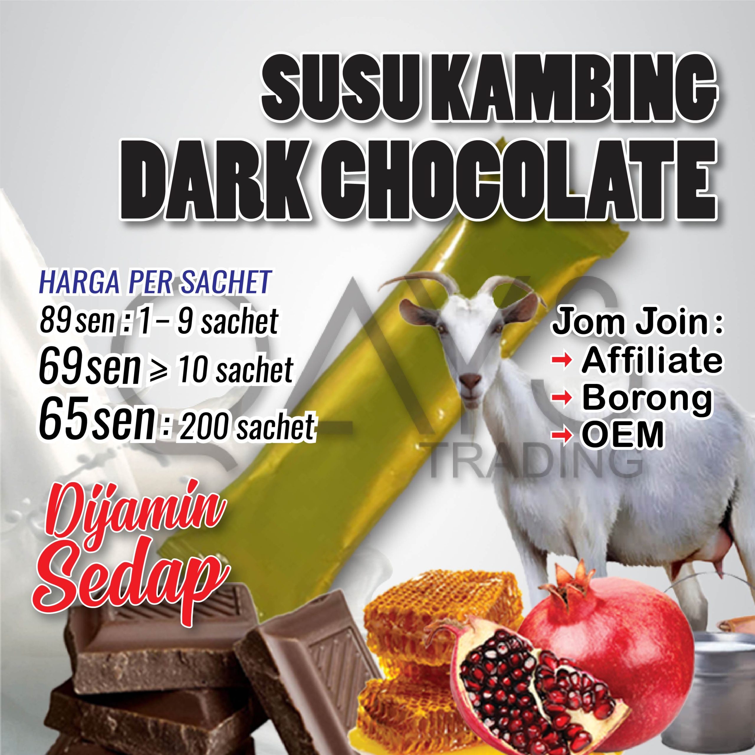 P2 Susu Kambing Dark Chocolate