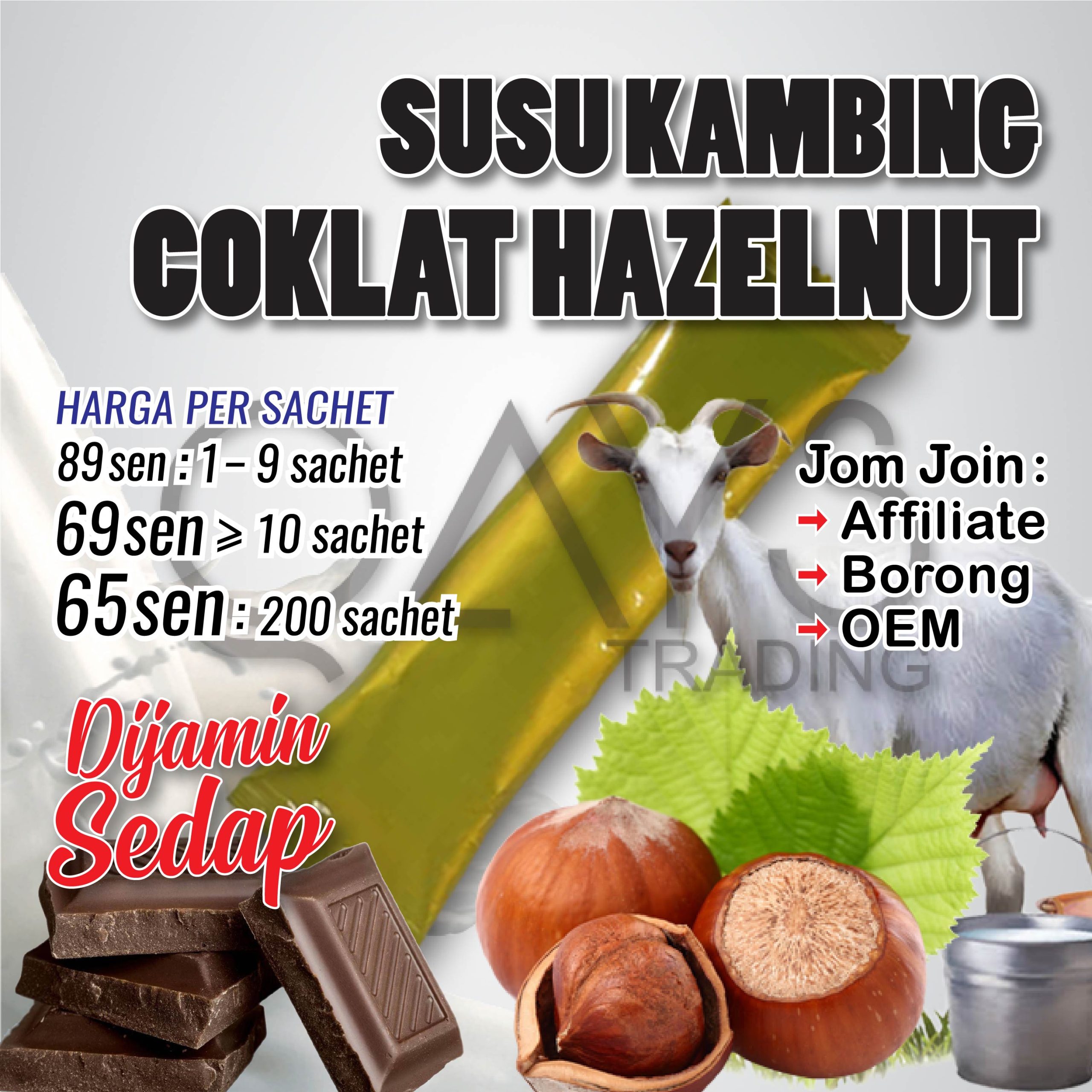 P21 Susu Kambing Coklat Hazelnut