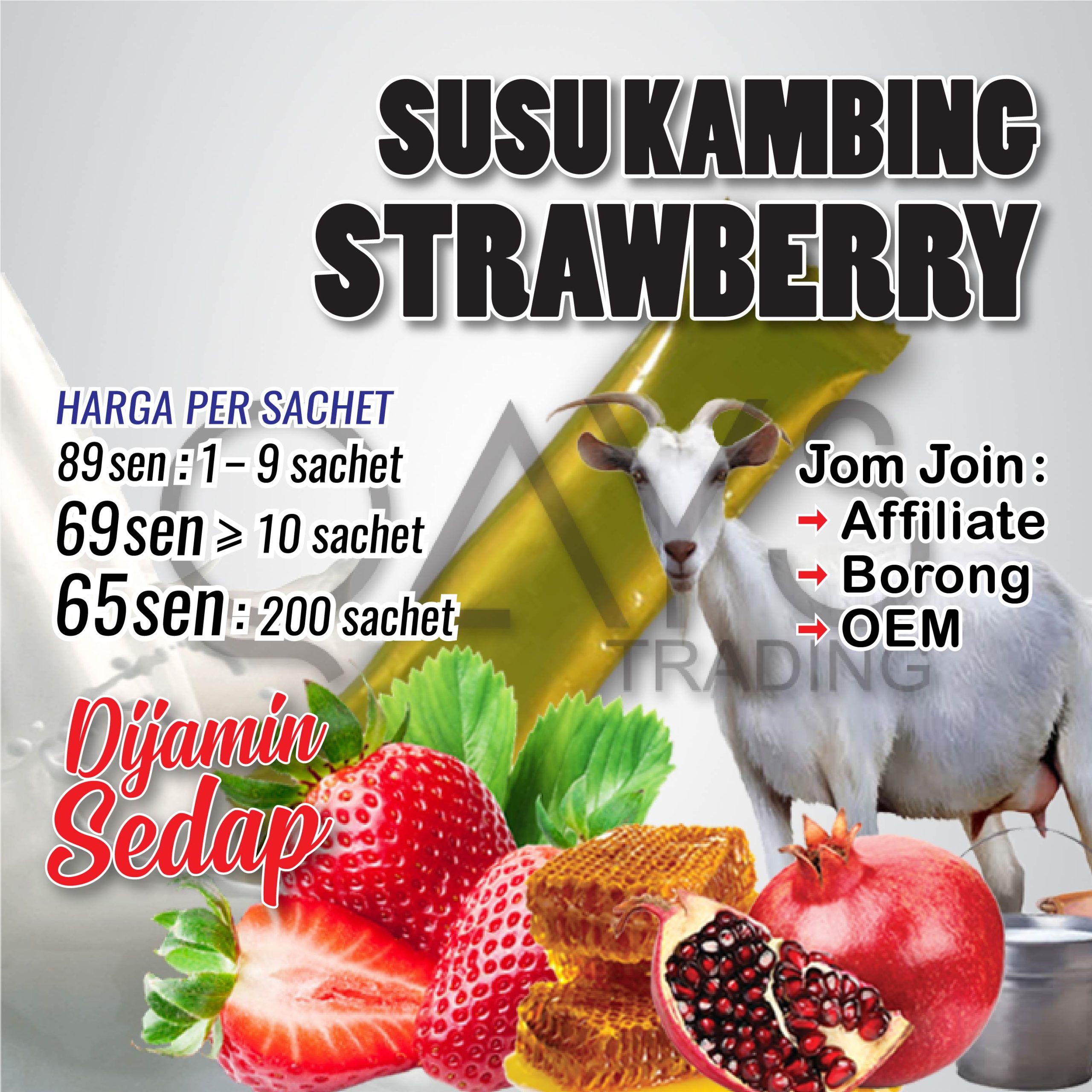 P3 Susu Kambing Strawberry