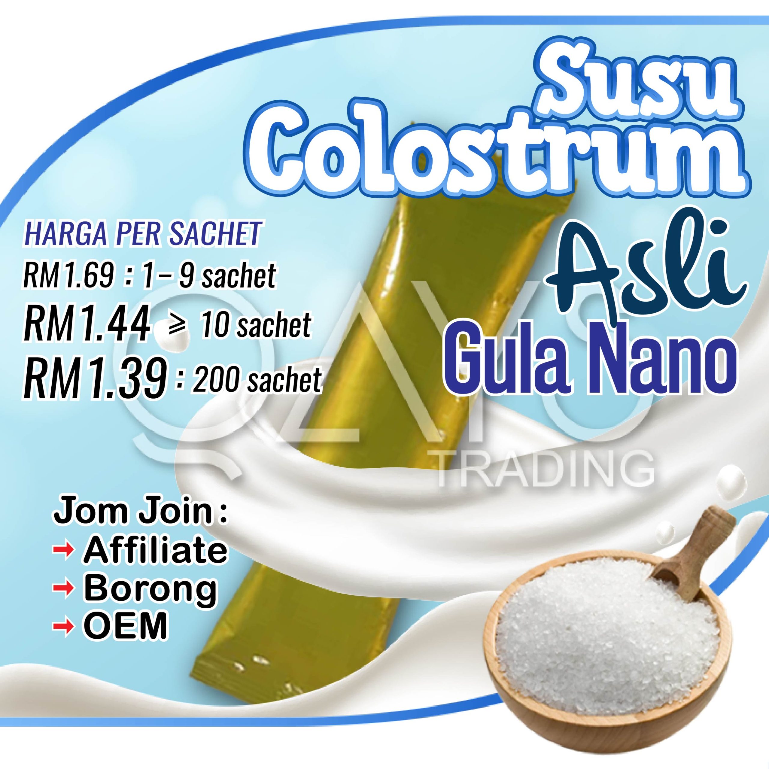 A3 Susu Colostrum Asli Gula Nano