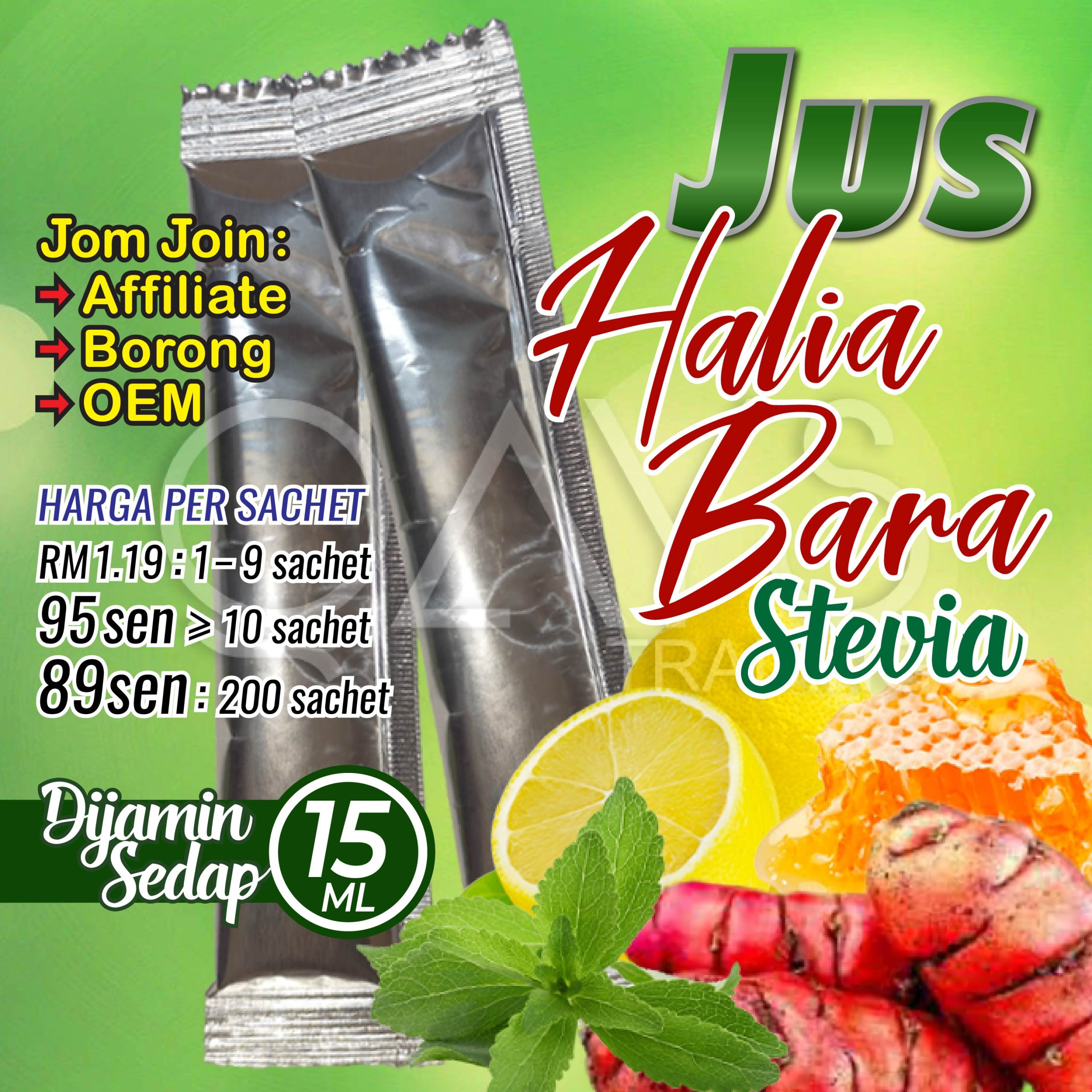 B3 Jus Halia Bara Stevia