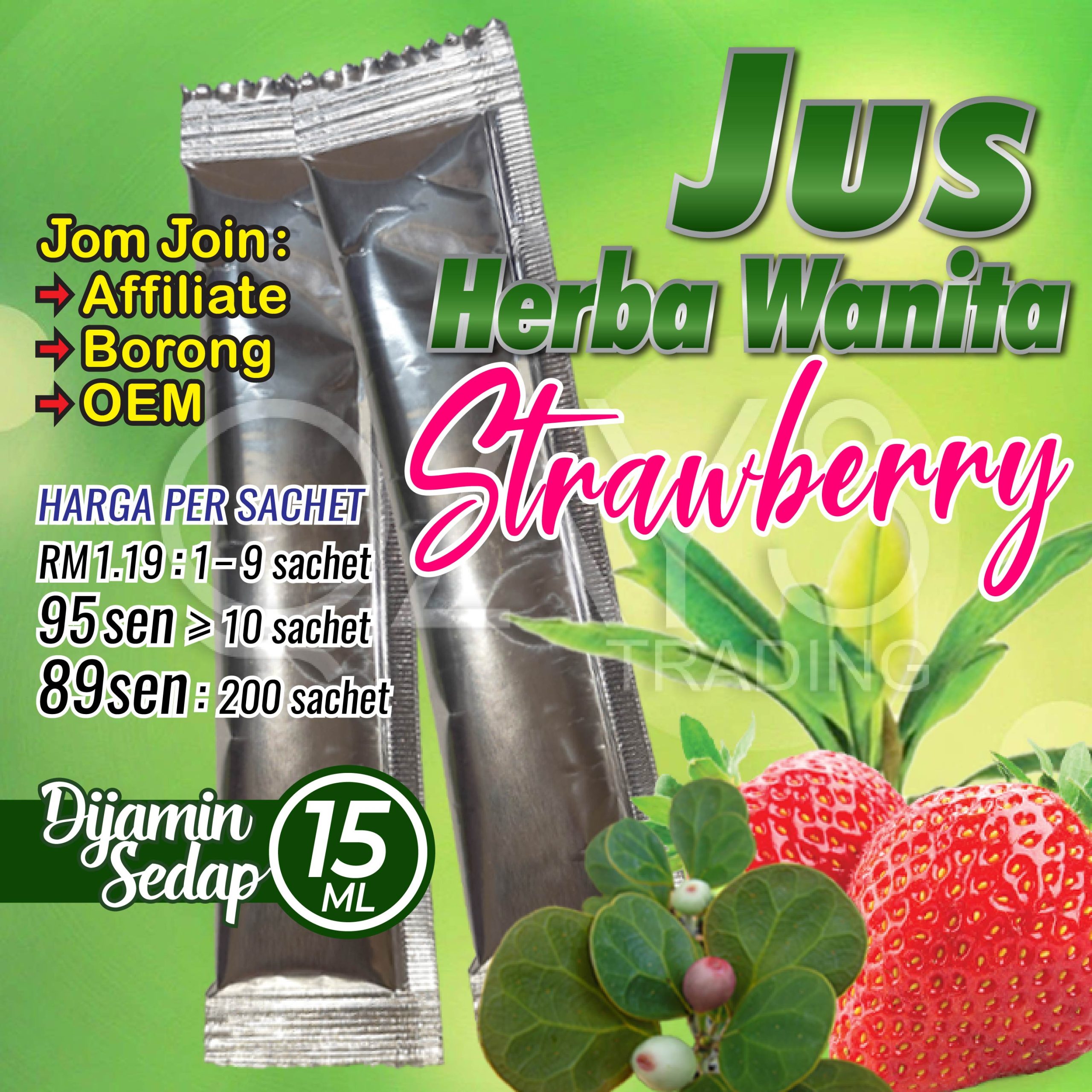 B5 Jus Herba Wanita Strawberry