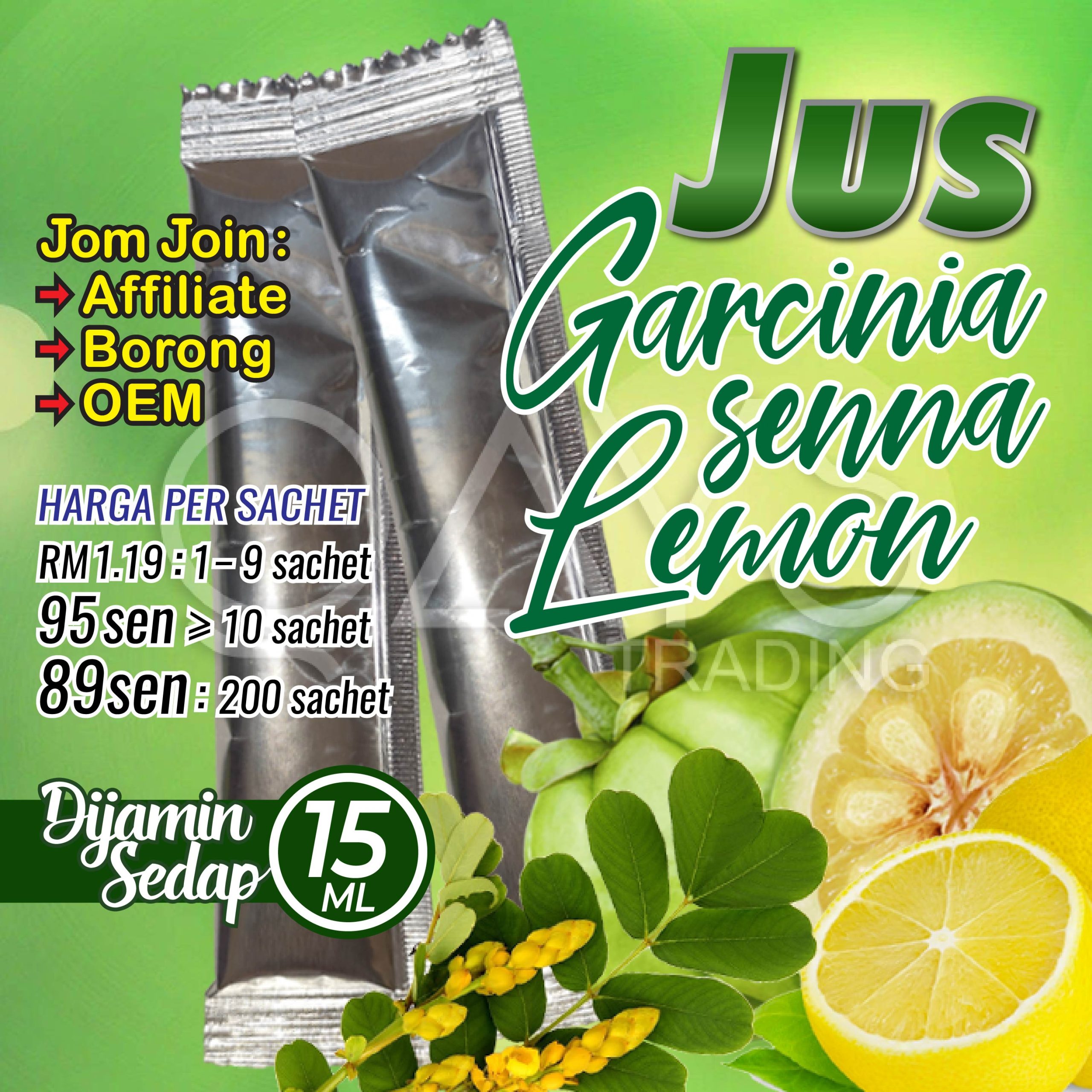 B9 Jus Garcinia Senna Lemon