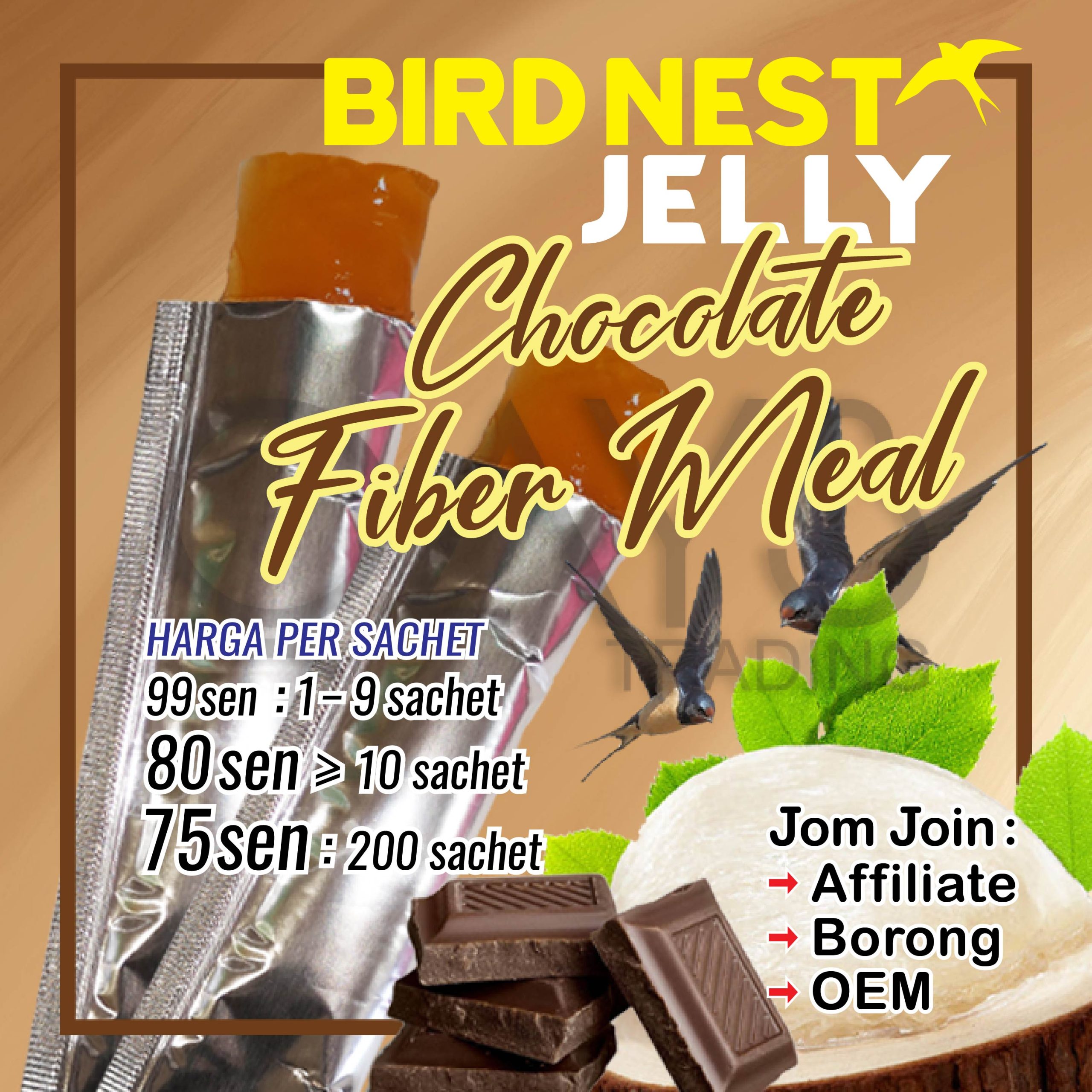 J7 BNJ Chocolate Fiber Meals