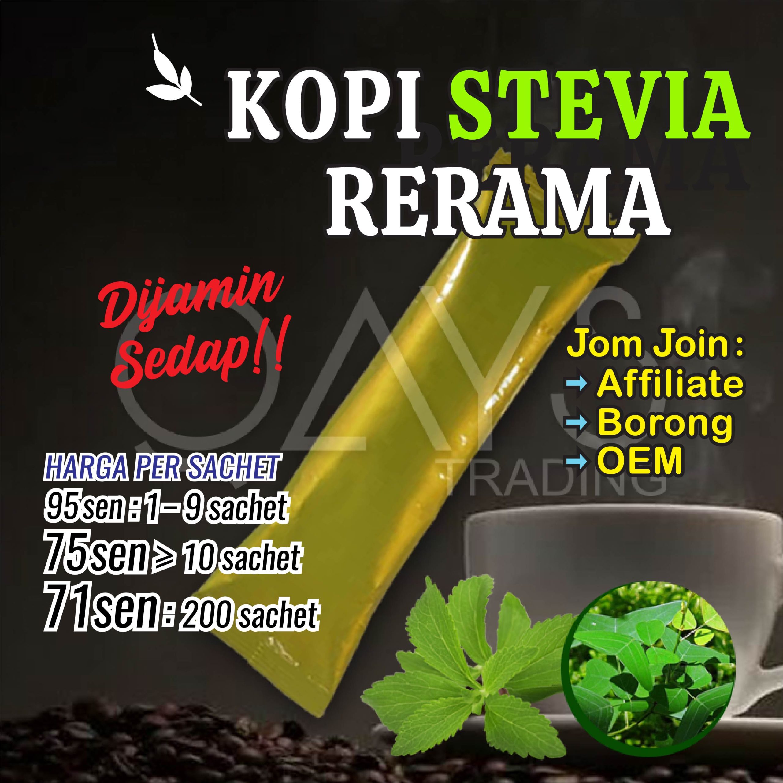 M15 Kopi Stevia Rerama