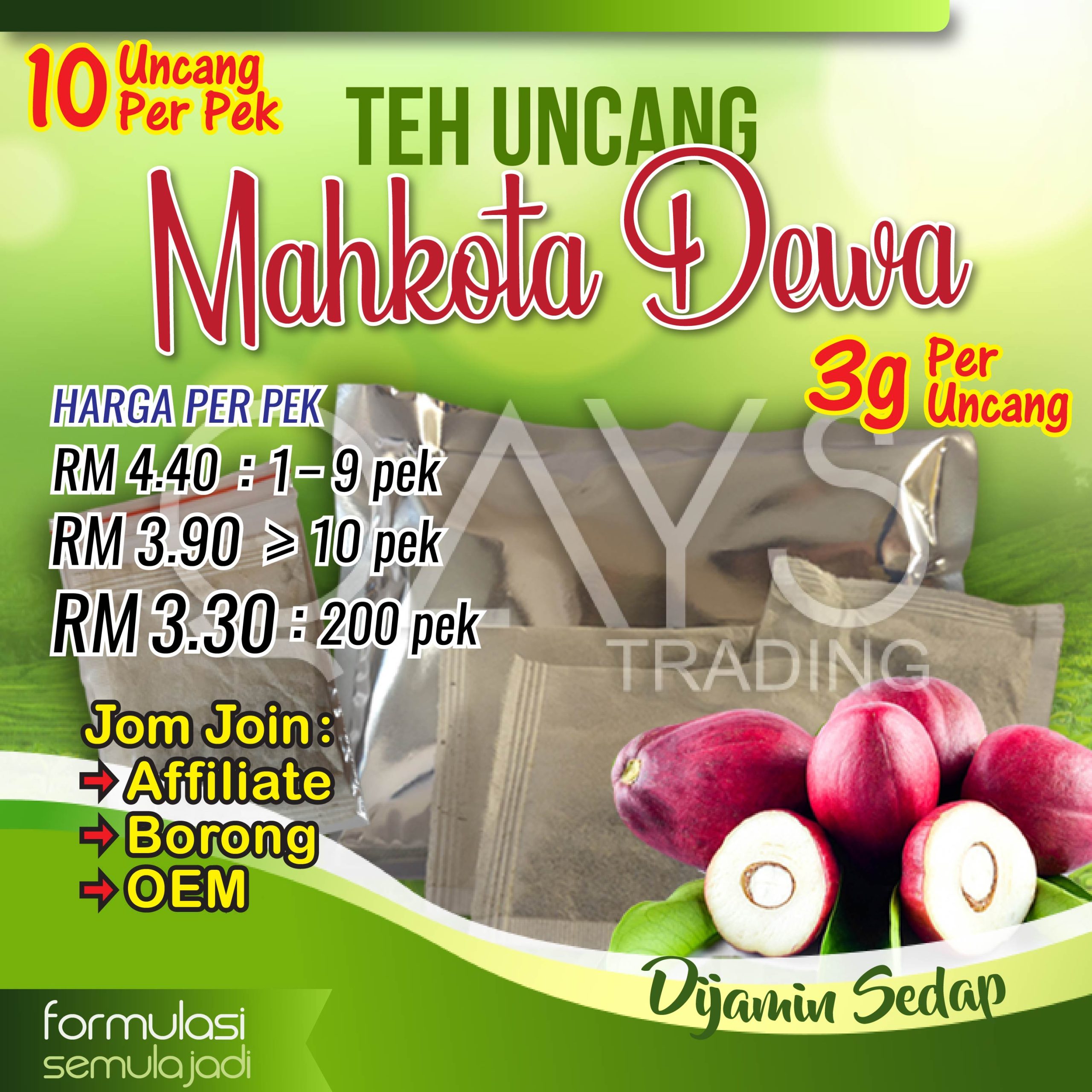 T13 Teh Uncang Mahkota Dewa