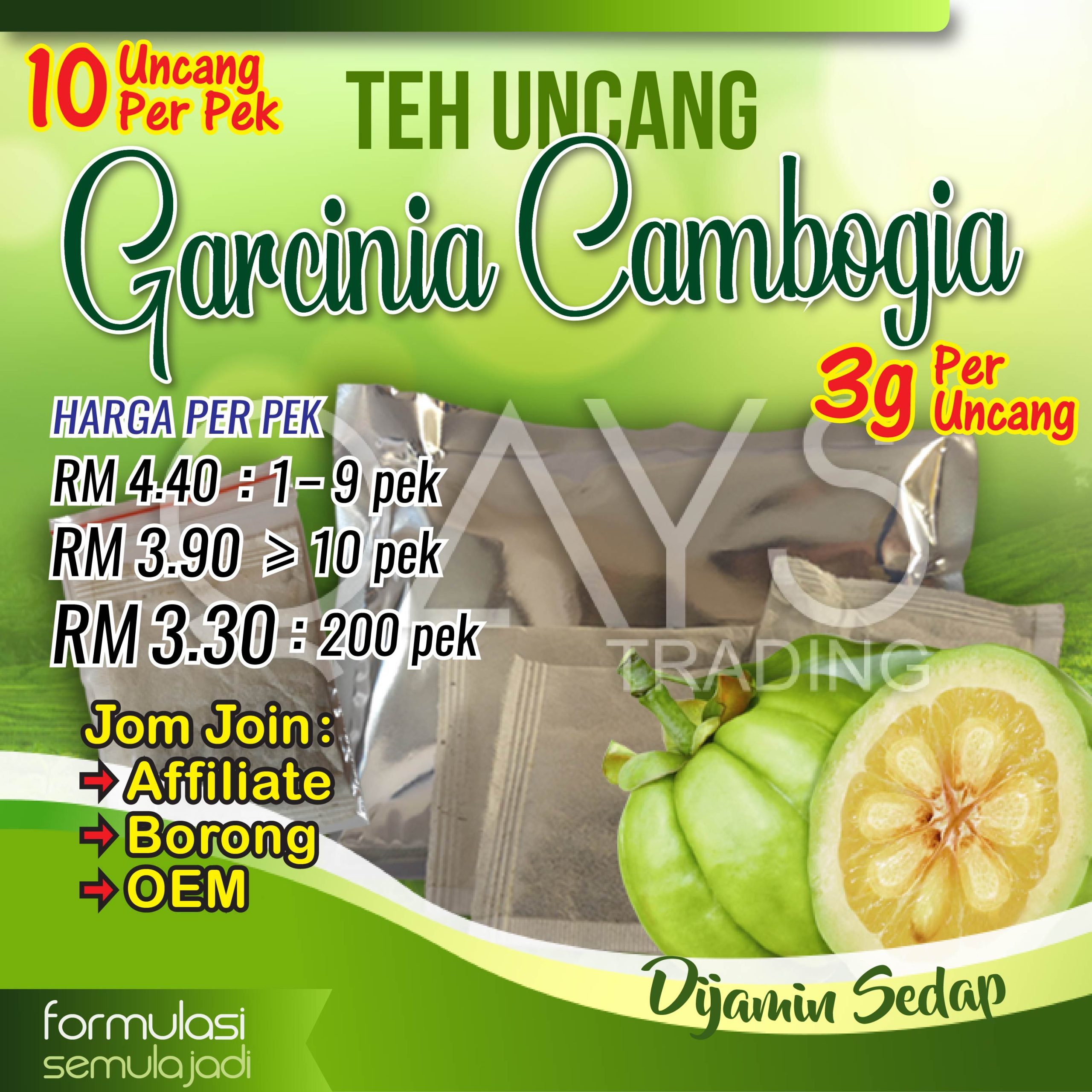 T15 Teh Uncang Garcinia Cambogia