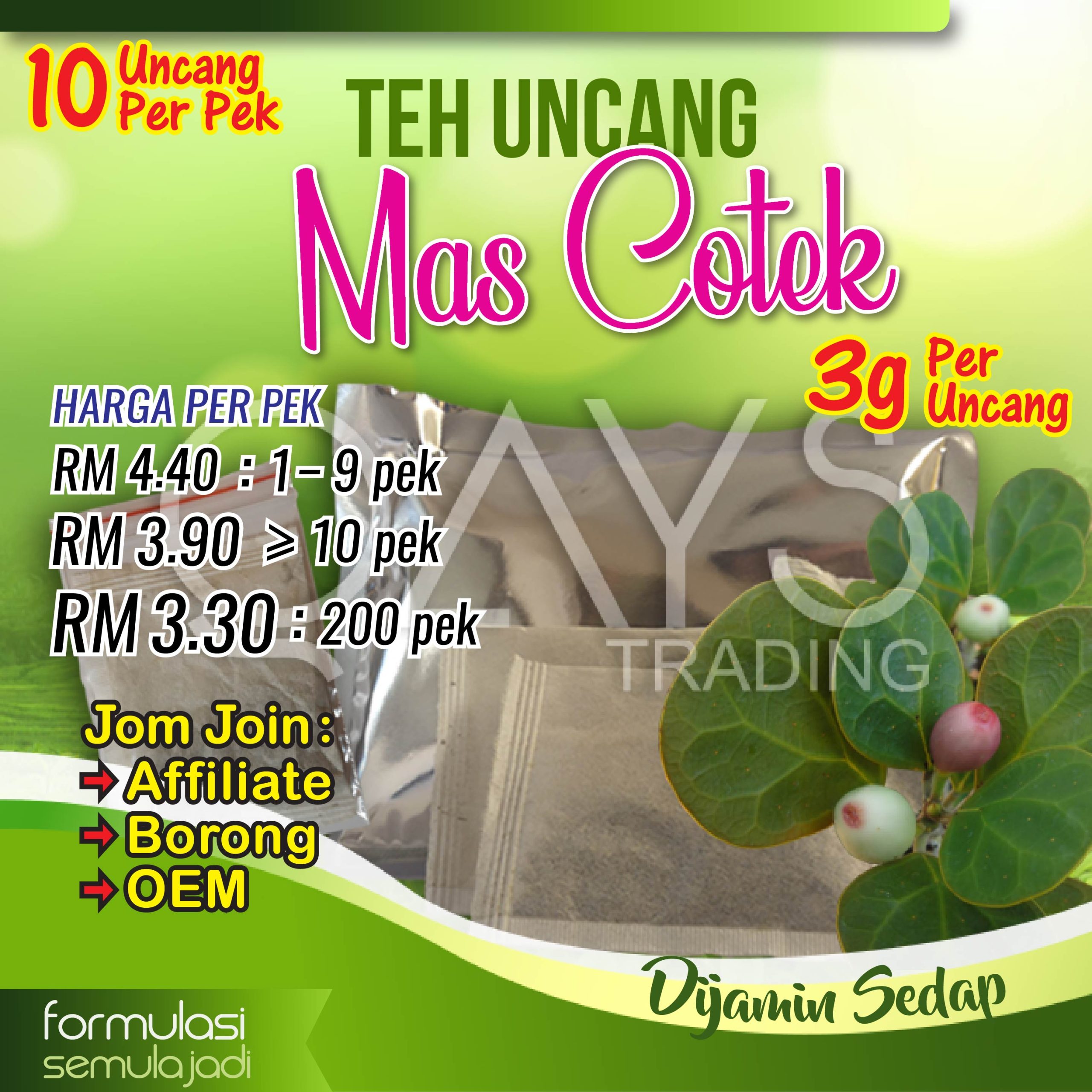 T5 Teh Uncang Mas Cotek