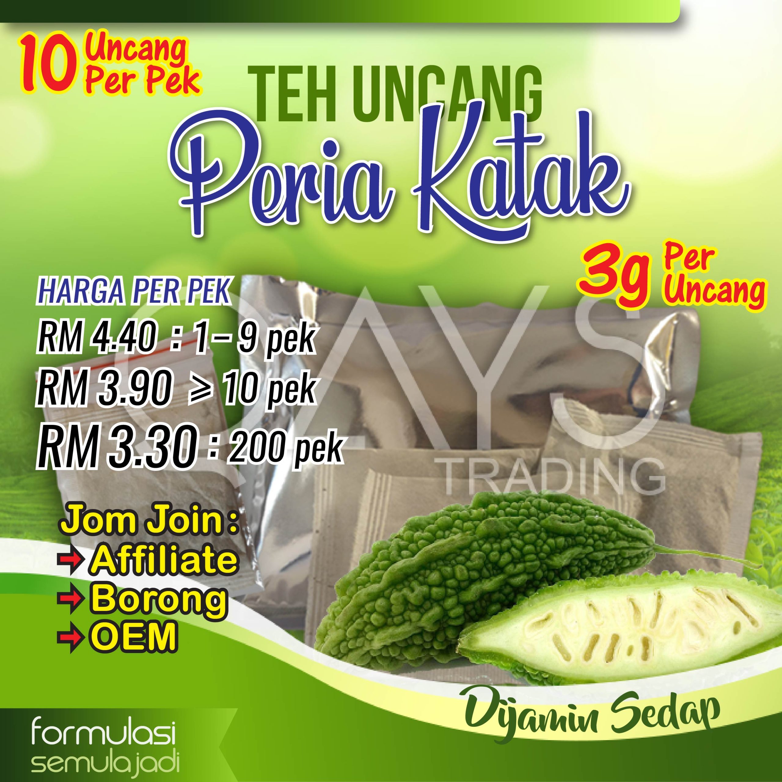 T6 Teh Uncang Peria Katak