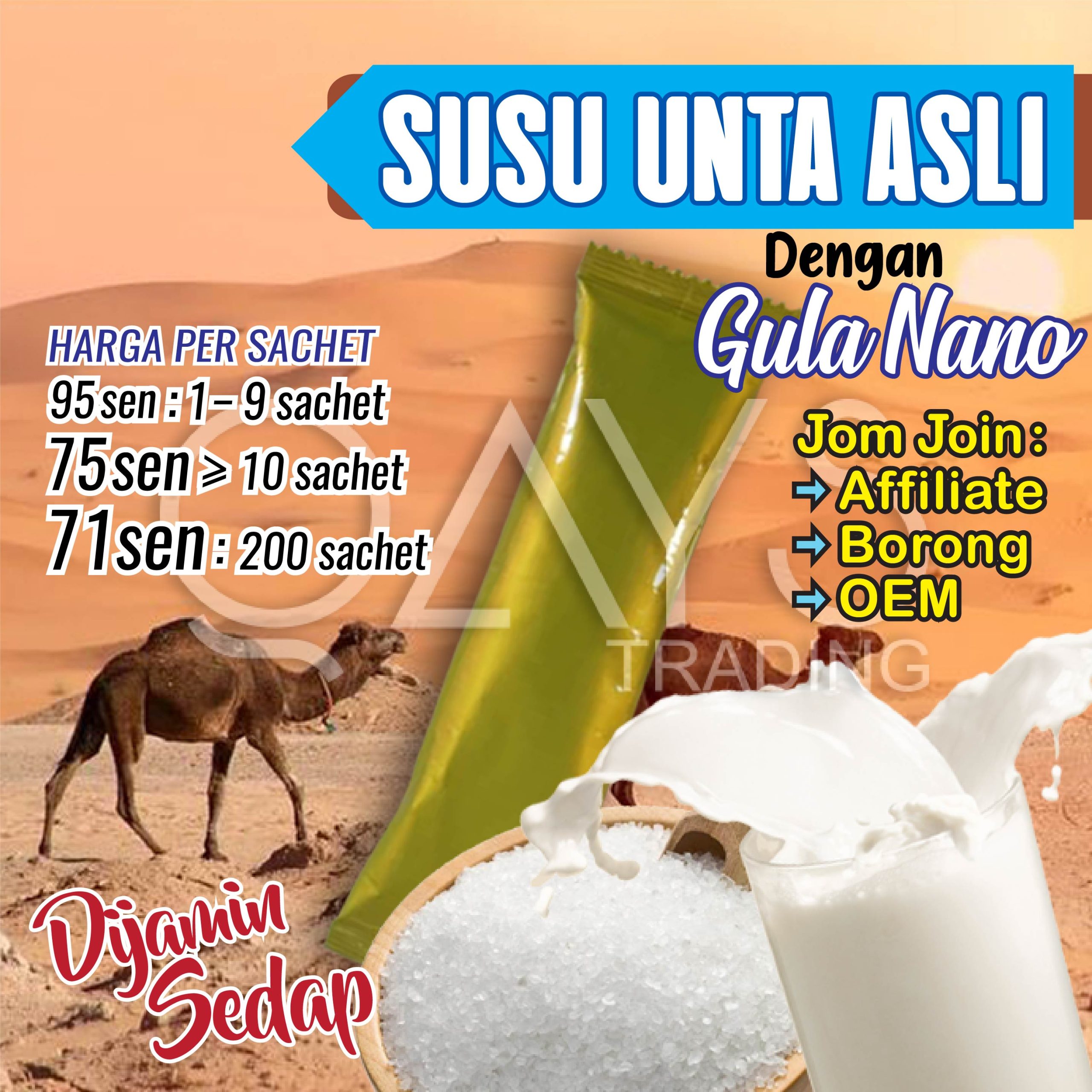 U11 Susu Unta Asli Gula Nano
