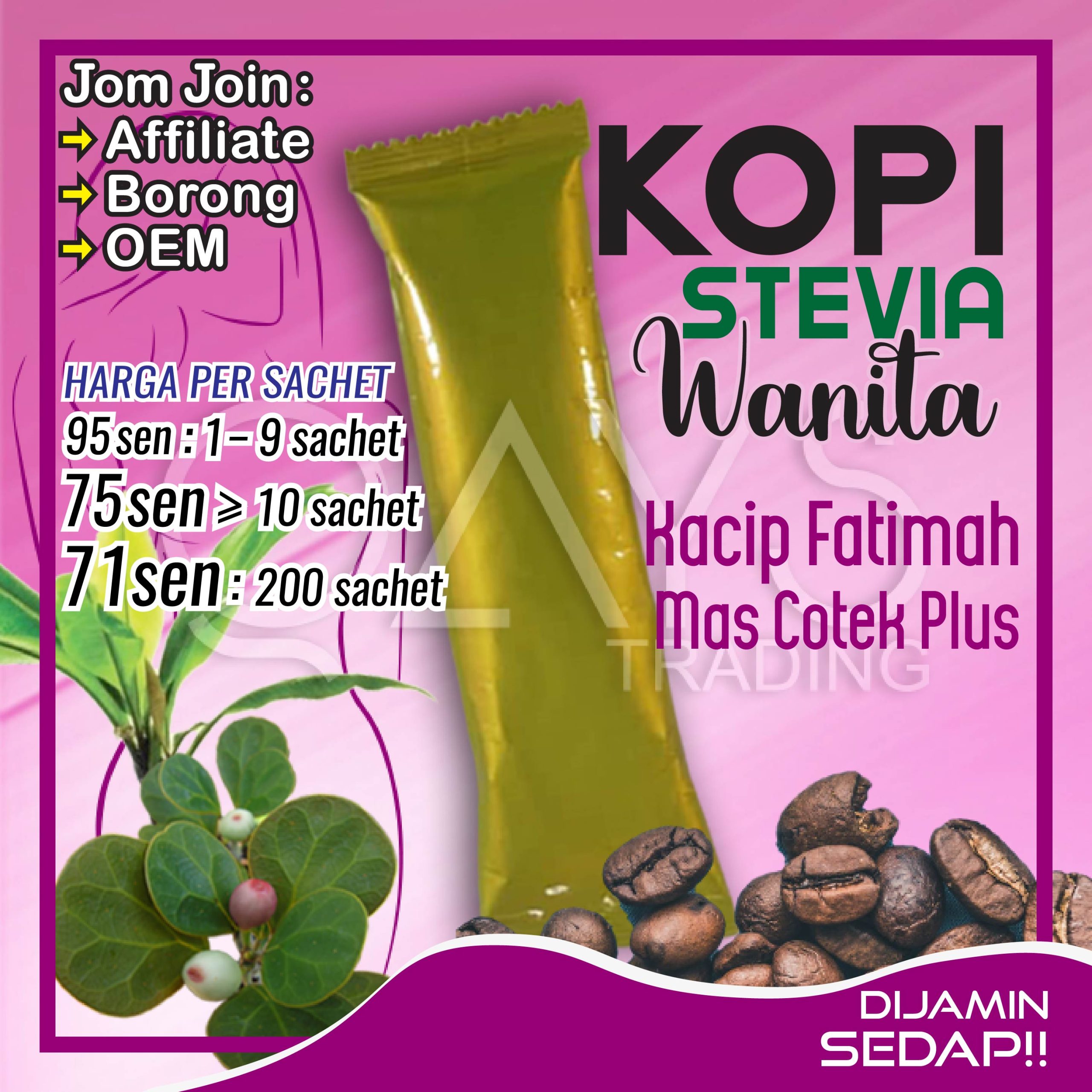 W2 Kopi Stevia Herba Wanita